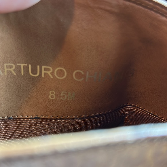 Arturo chiang brown tan leather riding boot size 8.5 pirate Viking - Picture 9 of 9